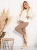 Gerippte Umstandsleggings Lisbona – Cappuccino