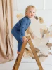  Natürliche Waffel-Babyhose – Denim