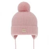 Wintermütze für Mädchen aus 100% extrafeiner Merinowolle, gefüttert mit Wollfleece in Rosa Hakkari