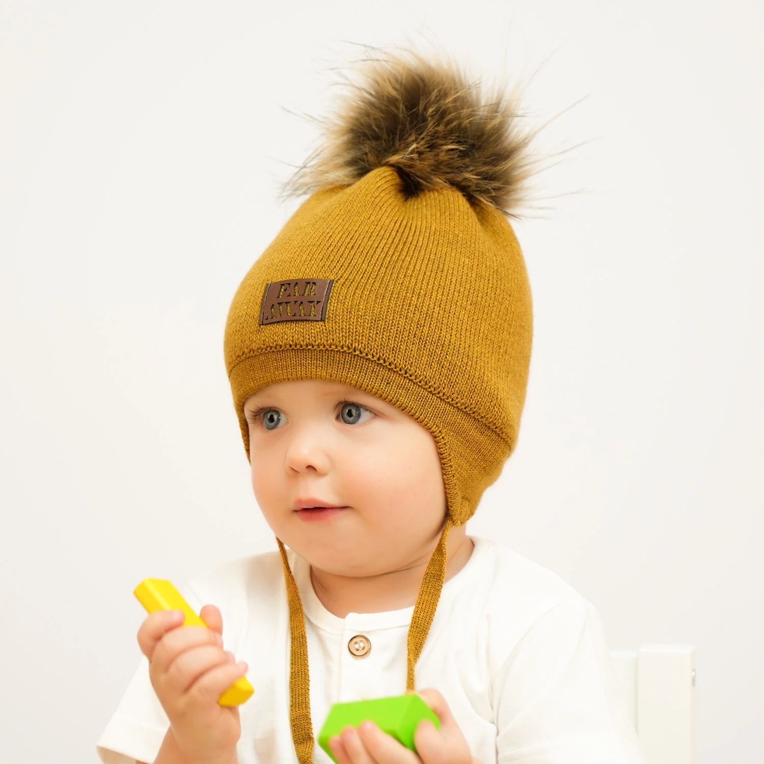 Winterset Jungen: Mütze und Schlauchschal mit Bommel Burgunder Druid