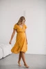  Lovely Dress Midi-Umstands- und Stillkleid, kurze Ärmel, Marineblau mit kleinen Blumen
