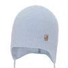 Herbst und Frühlingsmütze für Jungen, Hellblau, mit Merinowolle und Kaschmir, wiązana, Tono