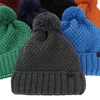 Wintermütze Jungen mit Bommel Burgunder Polins