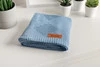 Babydecke Durchbrochene Bambus blau - Sensillo