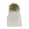 Wintermütze Damen mit Bommel Weiß Deva