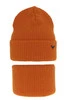 Winterset für Jungen: Mütze und Schlauchschal in Orange Romeo