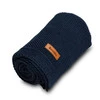 Babydecke Häkeldecke Baumwolle marineblau - Sensillo