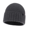 Wintermütze Herren Grau 100% extrafeine Merinowolle nahtlos Bruner