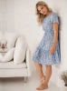 Lovely Dress Umstands- und Stillkleid, blau, kurze Ärmel
