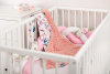  Sensillo Minky-Decke 75 x 100 cm – Retro-Rosa-Vögel
