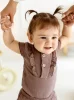  KR Baby-Body aus Bambus-Musselin für Mädchen – Choco