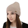 Damen-Wintermütze, beige, mit Merinowolle Shila
