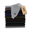Winterschal Herren, khaki, mit Merinowolle Algor