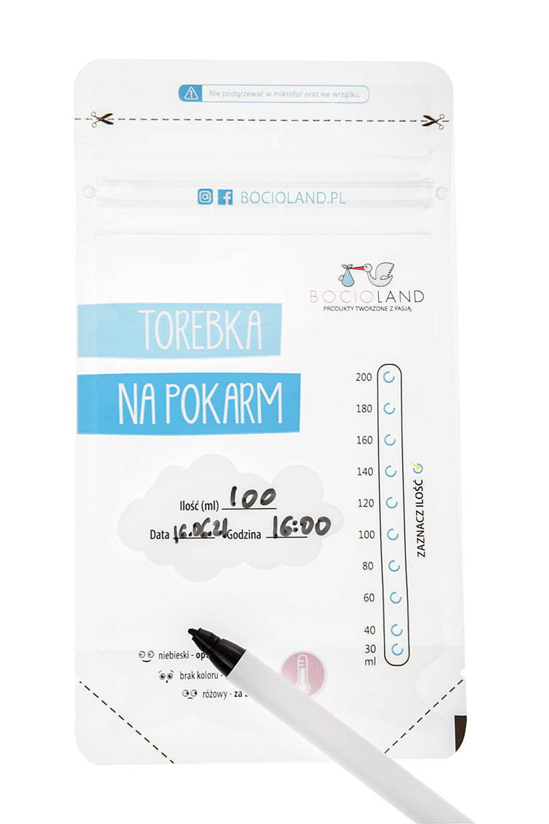 Bocioland Woreczki Na Pokarm 30szt
