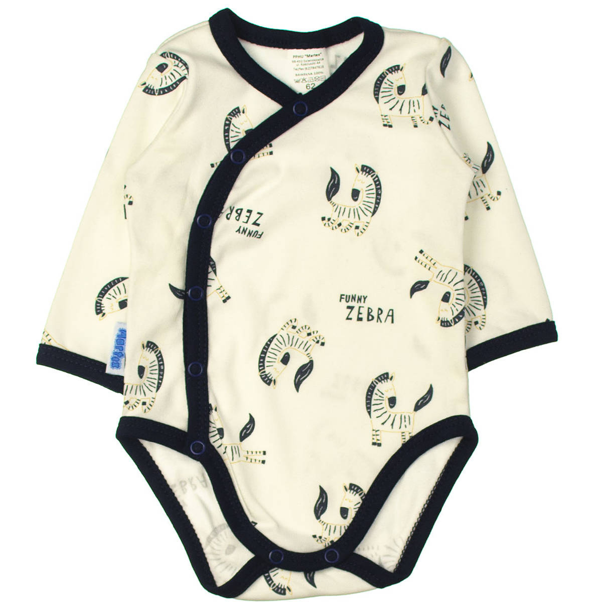 Komplet Body Niemowlęce + półśpiochy Zebra